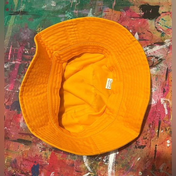 White Owl - Canvas Bucket Hat - Yellow/Orange - Exclusive Bird Bucks Item! - Picture 4 of 6